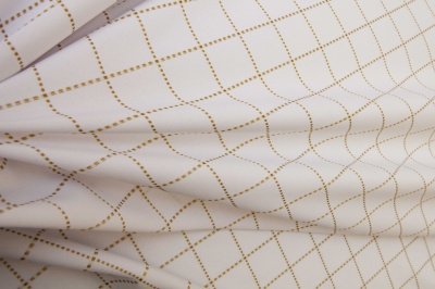 Скатертная ткань 25537/2009, 174 гр/м2, шир.150см, цвет белый/бежевый - купить в Улан-Удэ. Цена 269.46 руб.