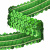 Тесьма с пайетками D4, шир. 30 мм/уп. 25+/-1 м, цвет зелёный - купить в Улан-Удэ. Цена: 1 087.39 руб.