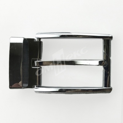 Пряжка металлическая для мужского ремня 845005А#2 (шир.ремня 40 мм), цв.-никель - купить в Улан-Удэ. Цена: 110.29 руб.