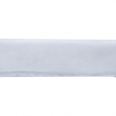 Лента бархатная нейлон, шир.12 мм, (упак. 45,7м), цв.01-белый - купить в Улан-Удэ. Цена: 457.61 руб.