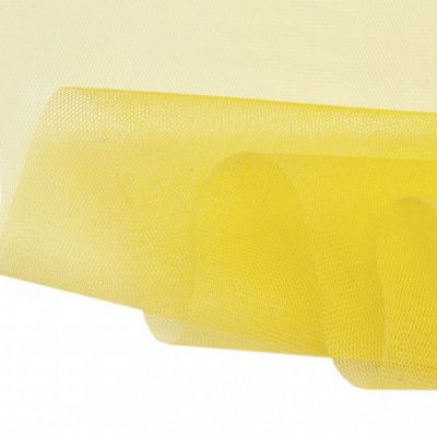 Фатин жесткий 16-68, 22 гр/м2, шир.180см, цвет жёлтый - купить в Улан-Удэ. Цена 89.29 руб.