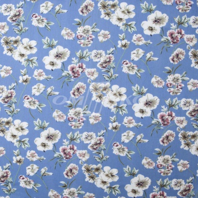 Плательная ткань "Фламенко" 12.1, 80 гр/м2, шир.150 см, принт растительный - купить в Улан-Удэ. Цена 241.49 руб.