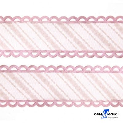 Тесьма декоративная 0385-6166, шир. 25 мм/уп. 22,8+/-1 м, цвет 02-розовый - купить в Улан-Удэ. Цена: 387.43 руб.