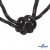 Шнурки #3-10, круглые с наполнителем 130 см, светоотражающие, цв.-чёрный - купить в Улан-Удэ. Цена: 75.38 руб.