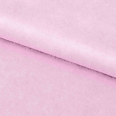 Велюр JS LIGHT 1, 220 гр/м2, шир.150 см, (3,3 м/кг), цвет бл.розовый - купить в Улан-Удэ. Цена 1 055.34 руб.