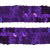 Тесьма с пайетками 12, шир. 20 мм/уп. 25+/-1 м, цвет фиолет - купить в Улан-Удэ. Цена: 778.19 руб.