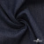 Ткань костюмная "Джинс" с начесом, 320 г/м2, 80% хлопок 20%полиэстер, шир. 160 см, т.синий - купить в Улан-Удэ. Цена 492.24 руб.