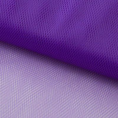 Фатин матовый 16-85, 12 гр/м2, шир.300см, цвет фиолетовый - купить в Улан-Удэ. Цена 96.31 руб.