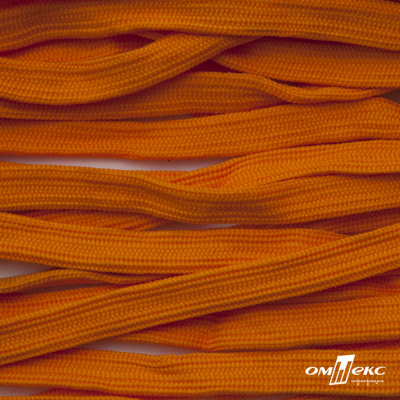Шнур плетеный (плоский) d-12 мм, (уп.90+/-1м), 100% полиэстер, цв.267 - оранжевый - купить в Улан-Удэ. Цена: 8.62 руб.