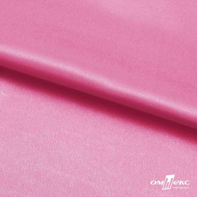 Поли креп-сатин 15-2215, 125 (+/-5) гр/м2, шир.150см, цвет розовый - купить в Улан-Удэ. Цена 155.57 руб.