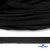 Шнур плетеный d-8 мм плоский, 70% хлопок 30% полиэстер, уп.85+/-1 м, цв.- чёрный - купить в Улан-Удэ. Цена: 735 руб.