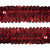 Тесьма с пайетками 3, шир. 30 мм/уп. 25+/-1 м, цвет красный - купить в Улан-Удэ. Цена: 1 087.39 руб.