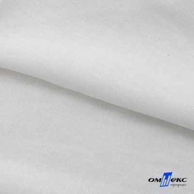 Ткань "Лён Амели", 55% лён, 45% вискоза, 185 гр/м2, шир. 134 см, цв. Белый - купить в Улан-Удэ. Цена 532.76 руб.