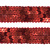 Тесьма с пайетками 3, шир. 20 мм/уп. 25+/-1 м, цвет красный - купить в Улан-Удэ. Цена: 778.19 руб.