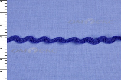 Тесьма плетеная "Вьюнчик"/синий - купить в Улан-Удэ. Цена: 40.72 руб.