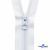 Спиральная молния Т5 501, 75 см, автомат, цвет белый - купить в Улан-Удэ. Цена: 16.28 руб.