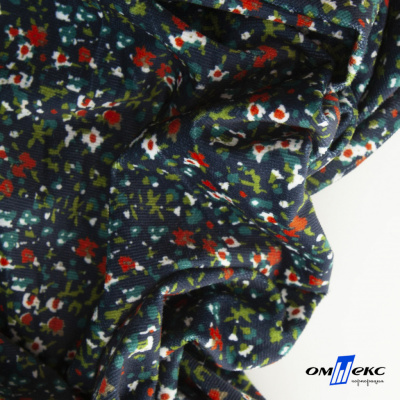 Ткань костюмная «Микровельвет велюровый принт», 220 г/м2, 97% полиэстр, 3% спандекс, ш. 150См Цв #4 - купить в Улан-Удэ. Цена 439.76 руб.