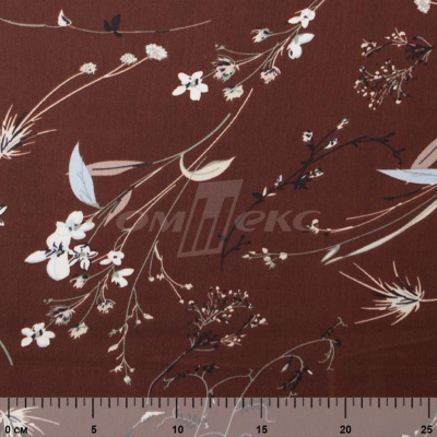 Плательная ткань "Фламенко" 2.2, 80 гр/м2, шир.150 см, принт растительный - купить в Улан-Удэ. Цена 239.03 руб.