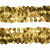 Тесьма с пайетками D16, шир. 30 мм/уп. 25+/-1 м, цвет золото - купить в Улан-Удэ. Цена: 1 087.39 руб.