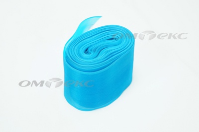 Лента капроновая, шир. 80 мм/уп. 25 м, цвет голубой - купить в Улан-Удэ. Цена: 17.64 руб.