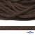 Шнур плетеный d-6 мм, 70% хлопок 30% полиэстер, уп.90+/-1 м, цв.1073-т.коричневый - купить в Улан-Удэ. Цена: 594 руб.