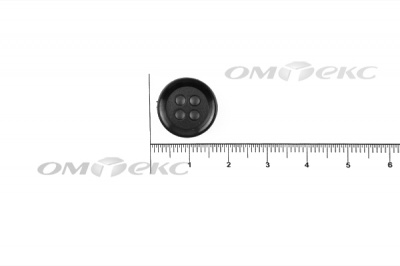 51400/15 мм (4 пр) черные пуговицы - купить в Улан-Удэ. Цена: 0.67 руб.