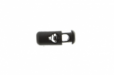 8108 Фиксатор пластиковый "Бочонок", 20х8 мм, цвет чёрный - купить в Улан-Удэ. Цена: 1.31 руб.