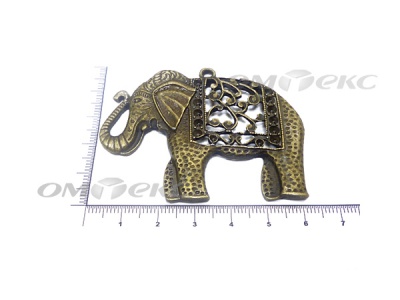 Декоративный элемент для творчества из металла "Слон"  - купить в Улан-Удэ. Цена: 26.66 руб.