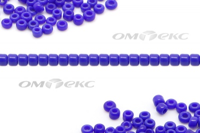 Бисер (ОS) 11/0 ( упак.100 гр) цв.48 - синий - купить в Улан-Удэ. Цена: 48 руб.