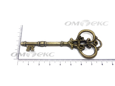 Декоративный элемент для творчества из металла "Ключ"8,5 см  - купить в Улан-Удэ. Цена: 26.93 руб.