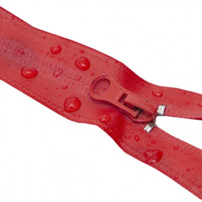 Молния водонепроницаемая PVC Т-7, 20 см, неразъемная, цвет (820)-красный - купить в Улан-Удэ. Цена: 21.56 руб.
