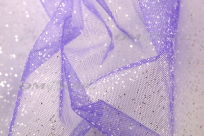 Сетка Глиттер, 40 гр/м2, шир.160см, цвет фиолетовый - купить в Улан-Удэ. Цена 209.37 руб.