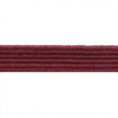 Резиновые нити с текстильным покрытием, шир. 6 мм ( упак.30 м/уп), цв.- 88-бордо - купить в Улан-Удэ. Цена: 155.22 руб.