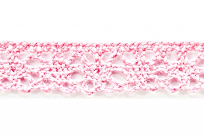 Тесьма кружевная 0621-1607, шир. 15 мм/уп. 20+/-1 м, цвет 096-розовый - купить в Улан-Удэ. Цена: 302.42 руб.