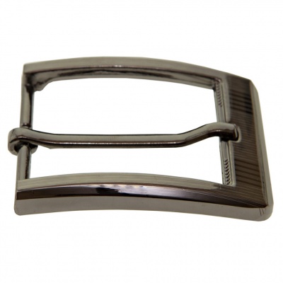 Пряжка металлическая для мужского ремня SC035#5 (шир.ремня 40 мм), цв.-тем.никель - купить в Улан-Удэ. Цена: 43.93 руб.