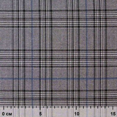 Ткань костюмная "Клер" 80% P, 16% R, 4% S, 200 г/м2, шир.150 см,#3 цв-серый/синий - купить в Улан-Удэ. Цена 412.02 руб.