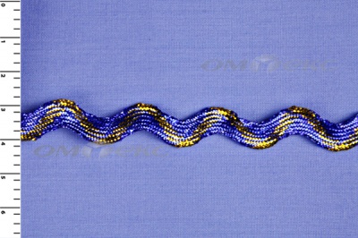 Тесьма плетеная "Вьюнчик"/металлизированный/8мм - купить в Улан-Удэ. Цена: 40.68 руб.