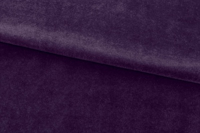 Бархат стрейч, 240 гр/м2, шир.160см, (2,4 м/кг), цвет 27/фиолет - купить в Улан-Удэ. Цена 886.02 руб.