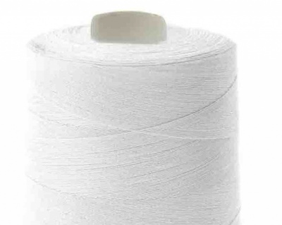 Швейные нитки (армированные) 28S/2, нам. 2 500 м, цвет белый - купить в Улан-Удэ. Цена: 148.95 руб.