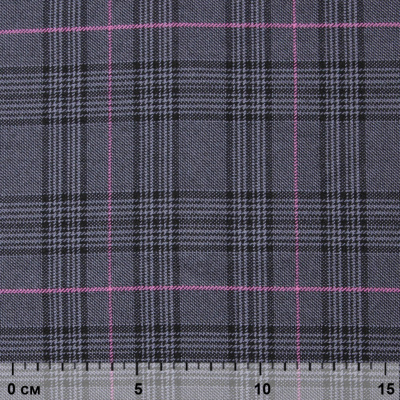 Ткань костюмная "Клер" 80% P, 16% R, 4% S, 200 г/м2, шир.150 см,#7 цв-серый/розовый - купить в Улан-Удэ. Цена 412.02 руб.