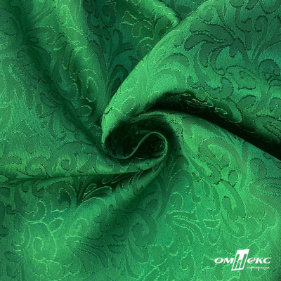 Ткань жаккард королевский, 100% полиэстр 180 г/м 2, шир.150 см, цв-зеленый - купить в Улан-Удэ. Цена 293.39 руб.