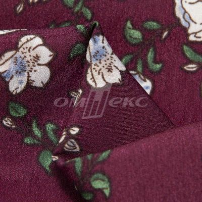 Плательная ткань "Фламенко" 3.3, 80 гр/м2, шир.150 см, принт растительный - купить в Улан-Удэ. Цена 317.46 руб.