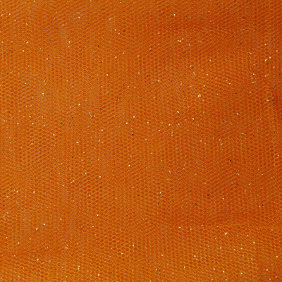 Сетка Глиттер, 24 г/м2, шир.145 см., оранжевый - купить в Улан-Удэ. Цена 117.24 руб.