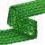 Тесьма с пайетками D4, шир. 35 мм/уп. 25+/-1 м, цвет зелёный - купить в Улан-Удэ. Цена: 1 308.30 руб.