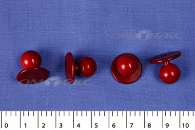 Пуговица поварская "Пукля", 10 мм, цвет красный - купить в Улан-Удэ. Цена: 2.28 руб.