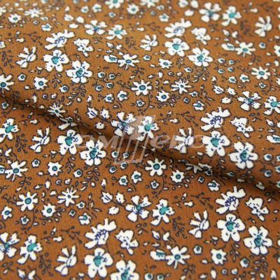 Плательная ткань "Фламенко" 11.1, 80 гр/м2, шир.150 см, принт растительный - купить в Улан-Удэ. Цена 239.03 руб.