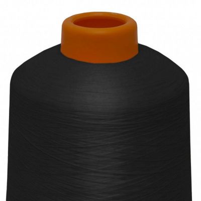 Нитки текстурированные некручёные, намот. 15 000 м, цвет чёрный - купить в Улан-Удэ. Цена: 204.10 руб.