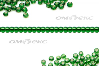 Бисер (SL) 11/0 ( упак.100 гр) цв.27В - зелёный - купить в Улан-Удэ. Цена: 53.34 руб.