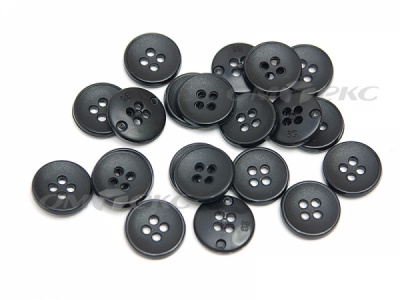 51960/23 мм (4 пр) черные пуговицы - купить в Улан-Удэ. Цена: 1.43 руб.