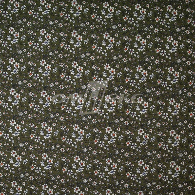 Плательная ткань "Фламенко" 11.2, 80 гр/м2, шир.150 см, принт растительный - купить в Улан-Удэ. Цена 259.21 руб.